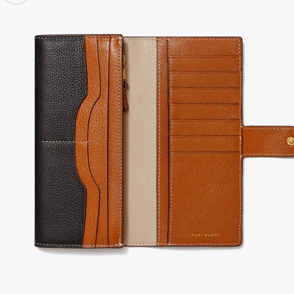 Tory Burch Black and Tan Wallet - Picture 3 of 8